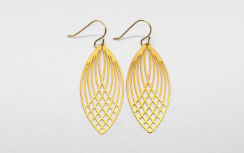 Goldene Feen-Flügel Ohrringe