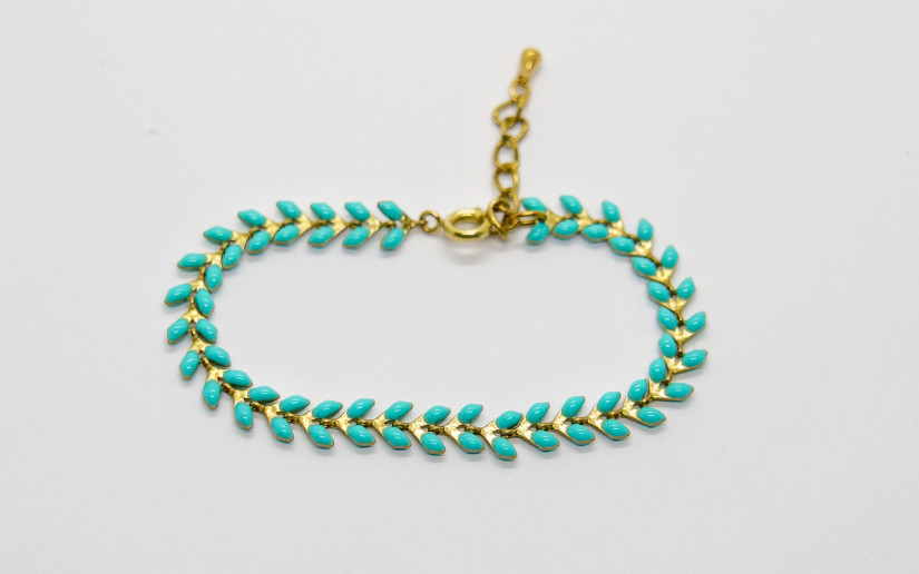 Türkis Chevron Armband