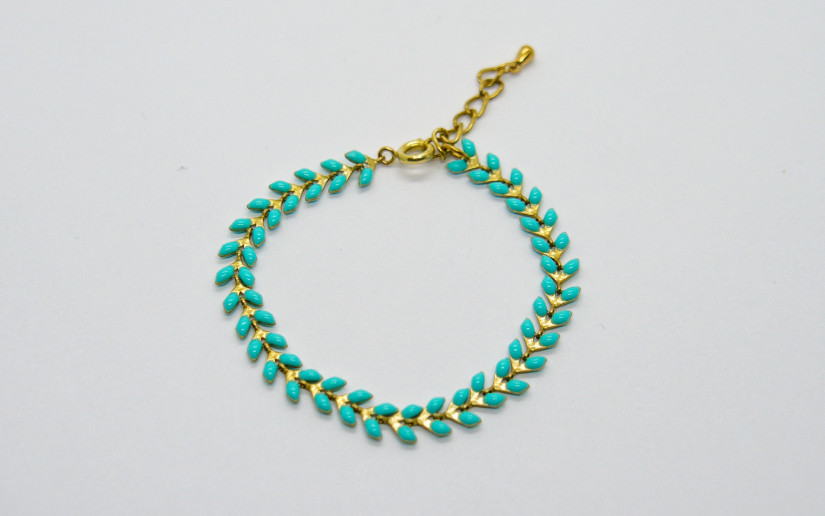 Türkis Chevron Armband