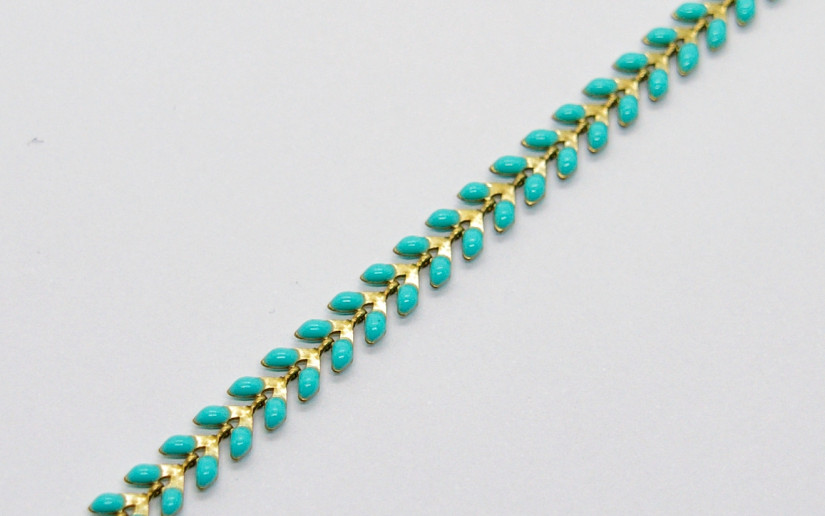 Türkis Chevron Armband