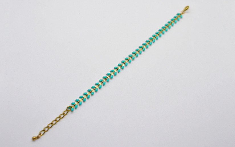 Türkis Chevron Armband