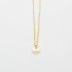 Schlichte goldene Halskette mit Plättchen-Anhänger