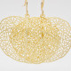 Filigrane goldene Blatt Ohrringe