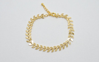Goldenes Chevron Armband