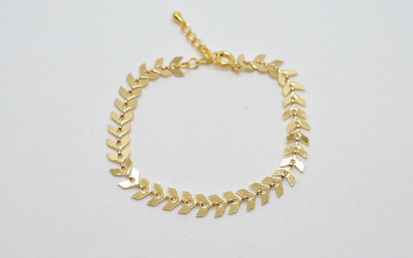 Goldenes Chevron Armband