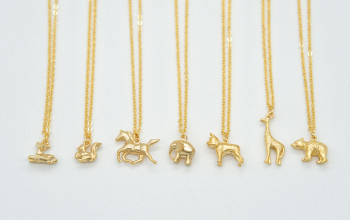 Kinder-Halsketten mit Tier-Anhänger