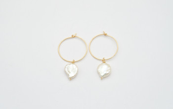 Creolen mit Keshi Perlen