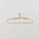 Schlichte goldene Armkette mit runden Gliedern