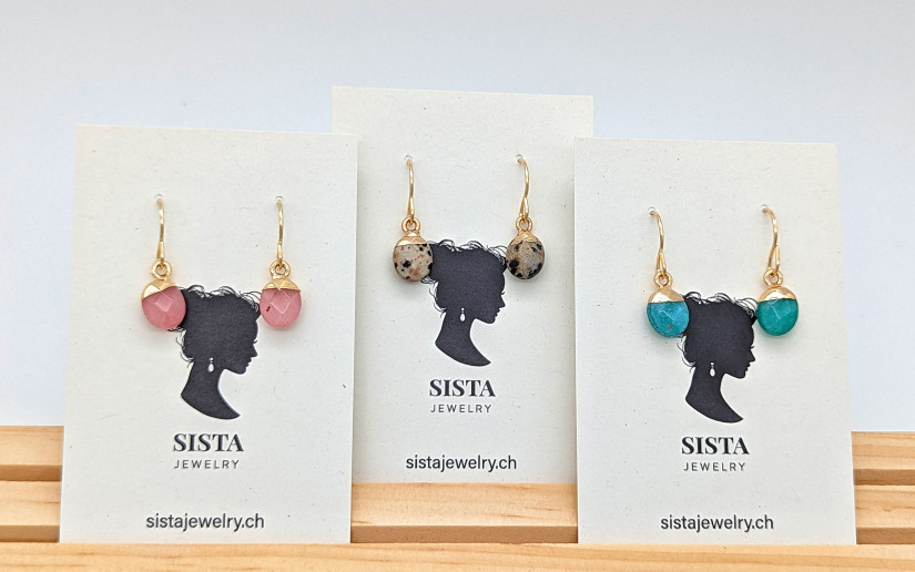 Hängeohrringe mit Dalmatiner-Jesper