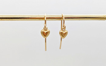 Feine Ohrringe mit Herz Anhänger