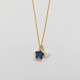 Goldene Halskette mit blauem Stern aus Lapislazuli