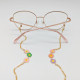 Brillenkette mit farbigen Blümchen